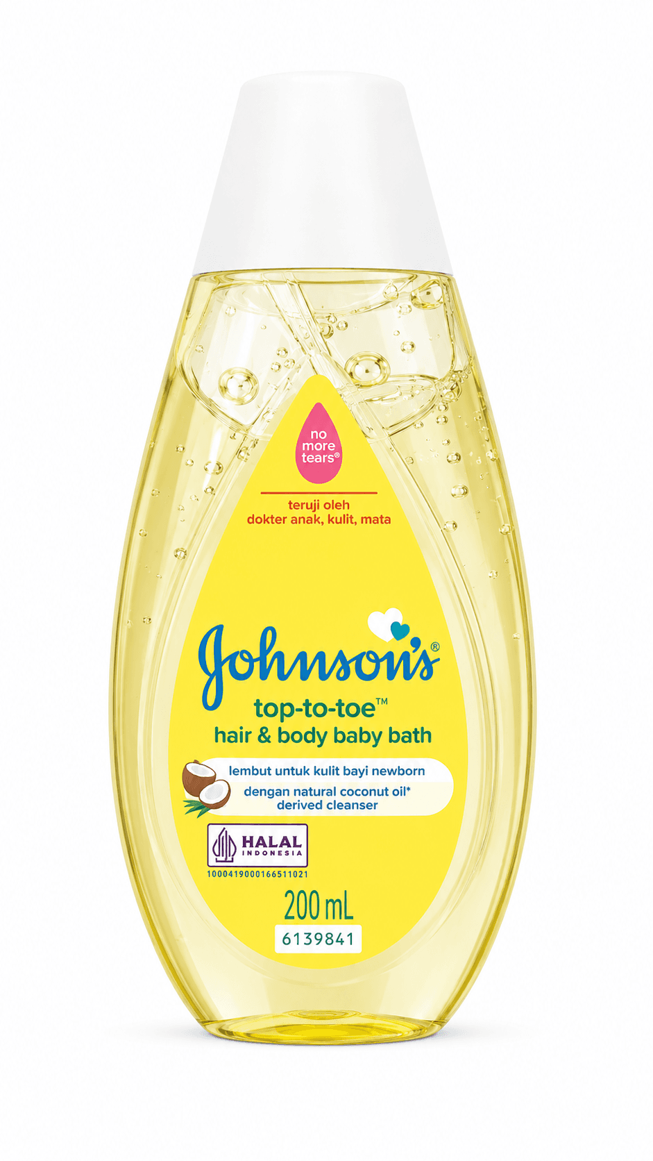 Johnson’s Top-to-Toe Hair & Body Baby Bath 200ml