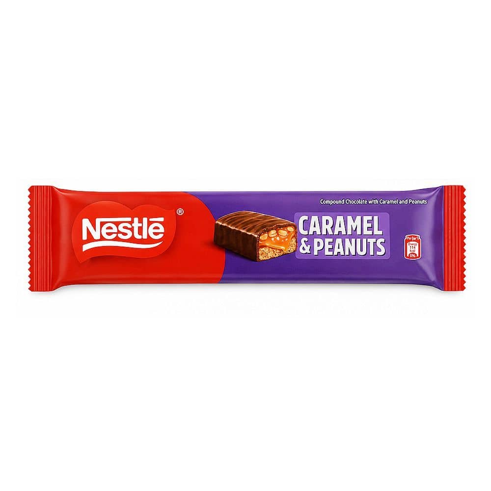 Nestle Caramel & Peanuts Chocolate Bar, 38g