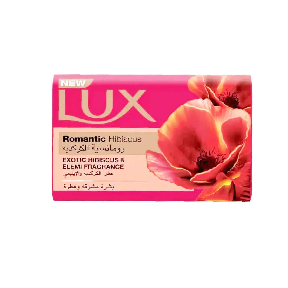 LUX SOAP Saudia  ROMANTIC HIBICUS & ELEMI FRAGRANCE 170 GM