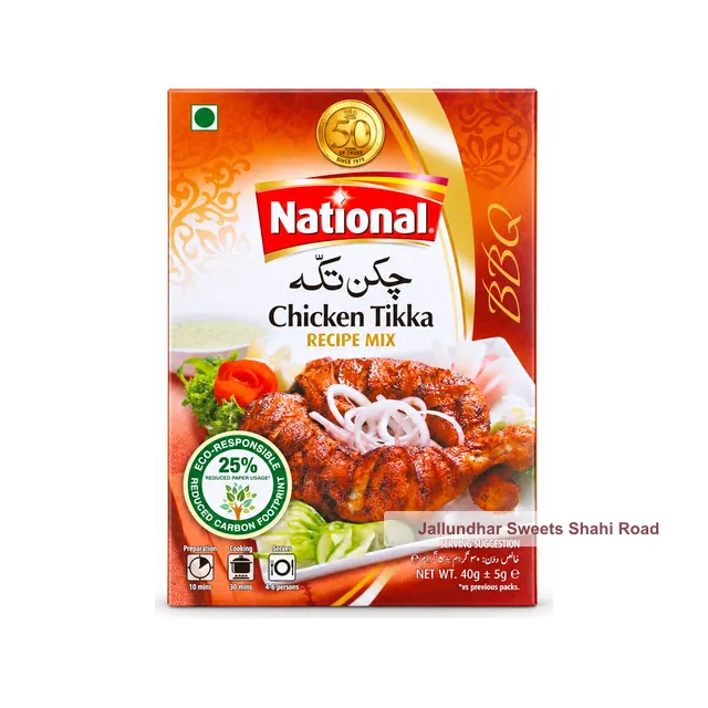 NATIONAL CHICKEN TIKKA PACK 40G